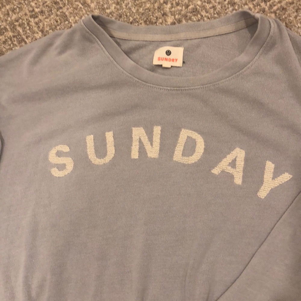 Sundry Sweatshirt With Drawstring Bottom - image 3